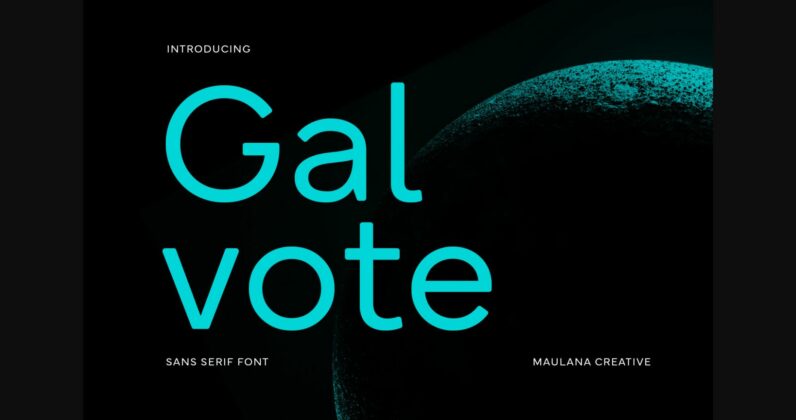 Galvote Font Poster 3