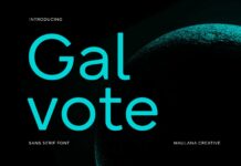 Galvote Font Poster 1