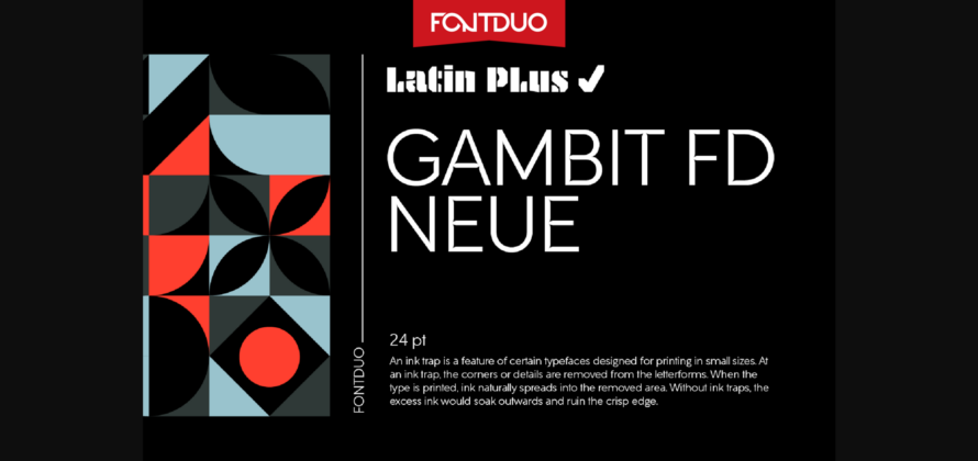 Gambit Fd Neue Font Poster 3
