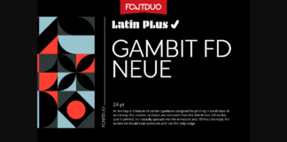 Gambit Fd Neue Font Poster 1