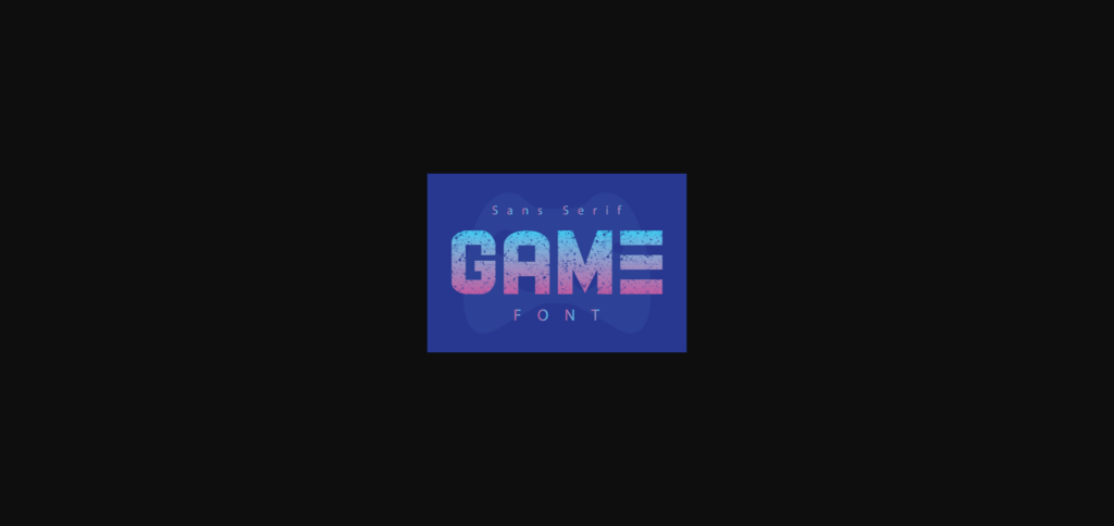 Game Font Poster 4