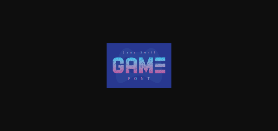 Game Font Poster 4
