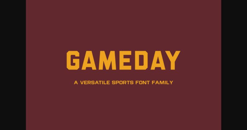 Gameday Font Poster 3