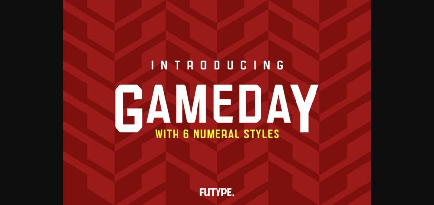 Gameday Font Poster 3