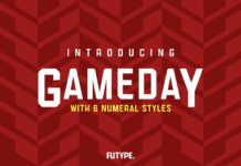 Gameday Font Poster 1