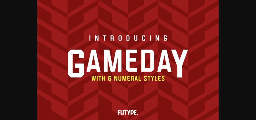 Gameday Font Poster 1