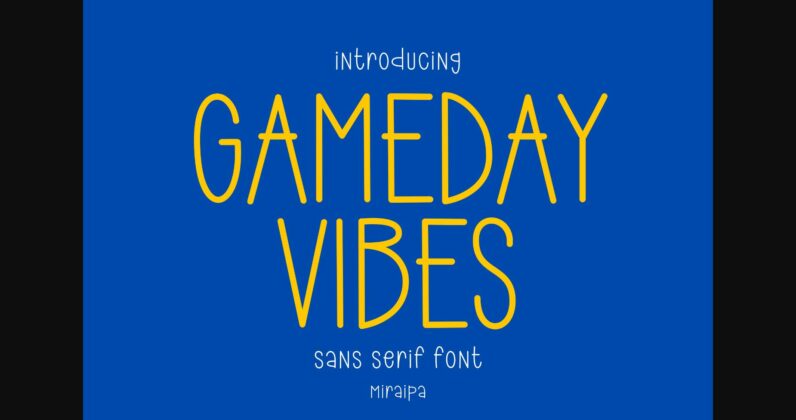 Gameday Vibes Font Poster 3