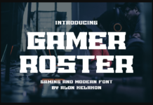 Gamer Roster Font Poster 1