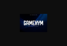 Gamexym Font Gamexym Font Poster 1