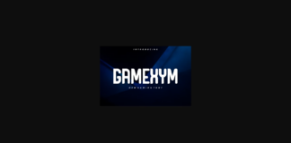 Gamexym Font Poster 1