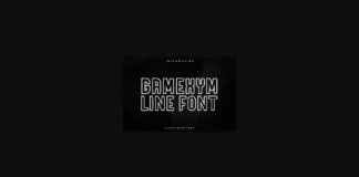 Gamexym Line Font Poster 1