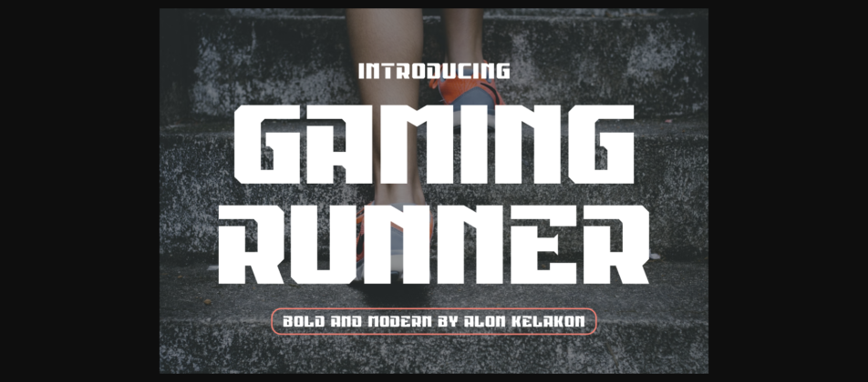 Gaming Runner Font Poster 3