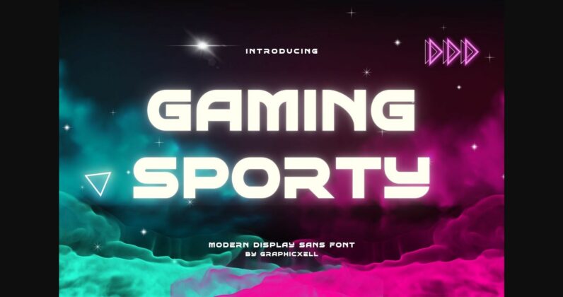 Gaming Sporty Font Poster 3