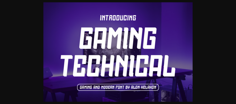 Gaming Technical Font Poster 3