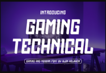 Gaming Technical Font Poster 1