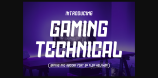 Gaming Technical Font Poster 1