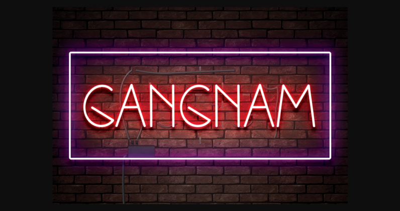 Gangnam Font Poster 3