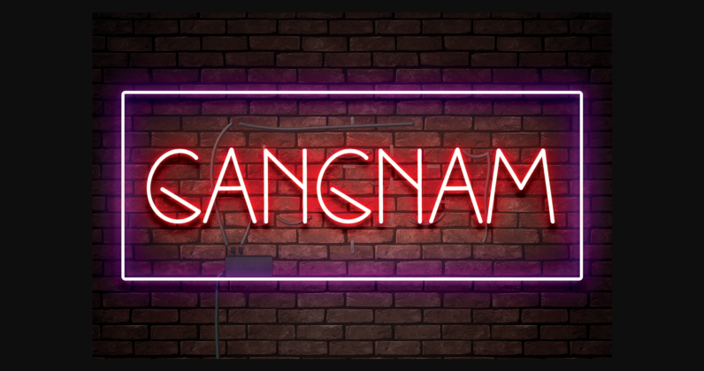 Gangnam Font Poster 1