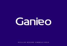 Ganieo Font Poster 1