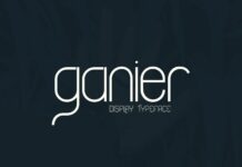 Ganier Font Poster 1