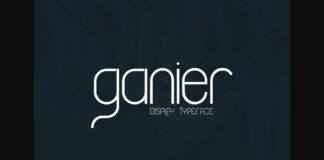 Ganier Font Poster 1