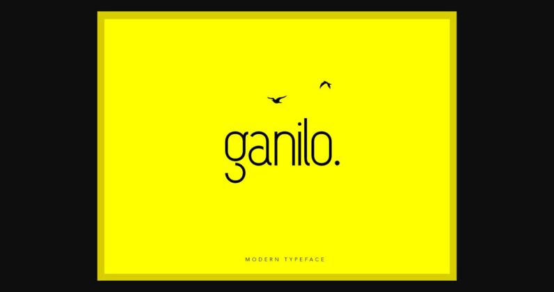 Ganilo Font Poster 3