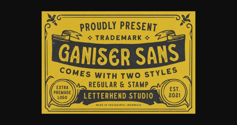 Ganiser Sans Font Poster 3