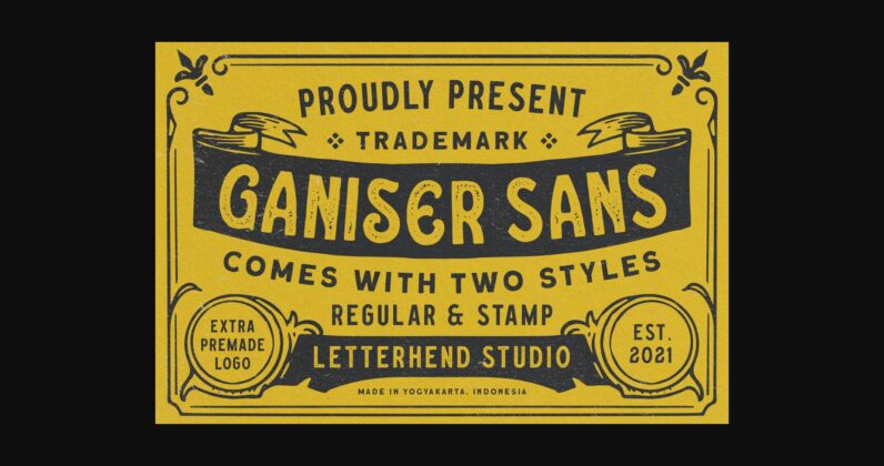 Ganiser Sans Font Poster 1