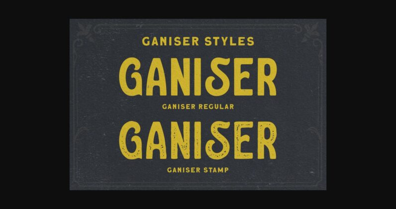 Ganiser Sans Font Poster 4