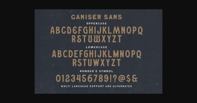 Ganiser Sans Font Poster 10