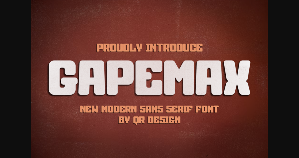 Gapemax Font Poster 3