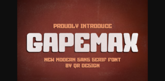Gapemax Font Poster 1