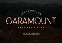 Garamount Font Poster 1