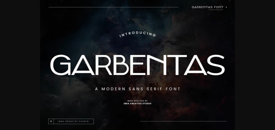 Garbentas Font Poster 3