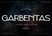 Garbentas Font Poster 1