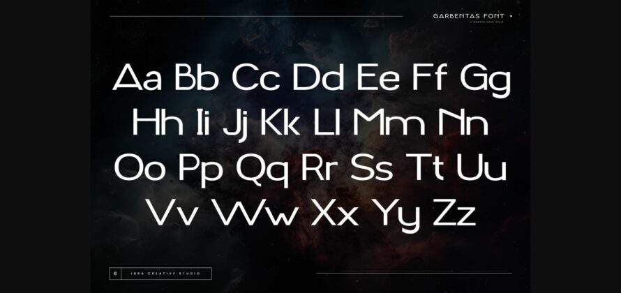 Garbentas Font Poster 4