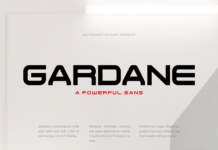 Gardane Font Gardane Font Poster 1