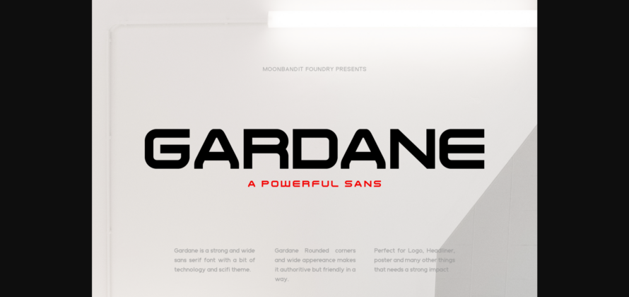 Gardane Font Poster 1