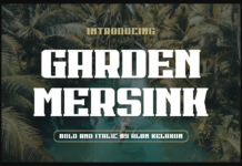 Garden Mersink Font Poster 1