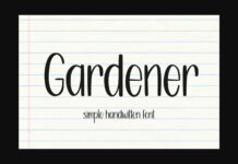 Gardener Font Poster 1