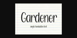 Gardener Font Poster 1