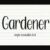Gardener Font