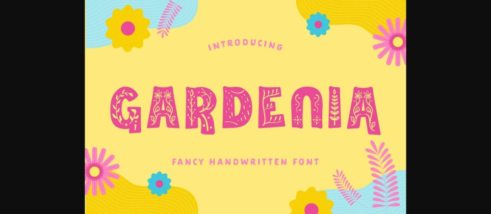 Gardenia Font Poster 3