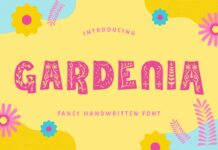 Gardenia Font Poster 1