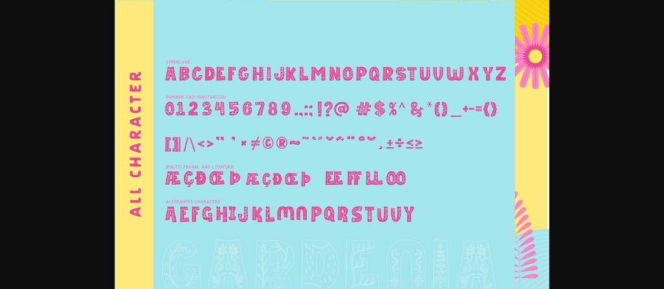 Gardenia Font Poster 8