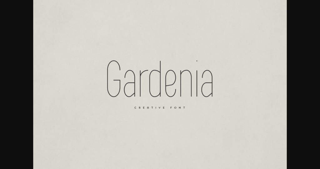 Gardenia Font Poster 3