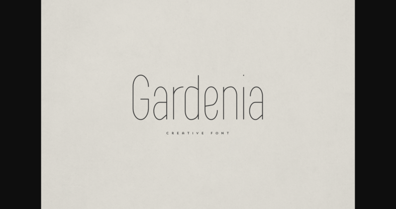 Gardenia Font Poster 3