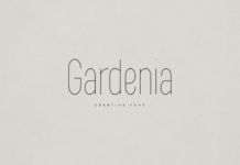 Gardenia Font Poster 1