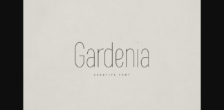 Gardenia Font Poster 1