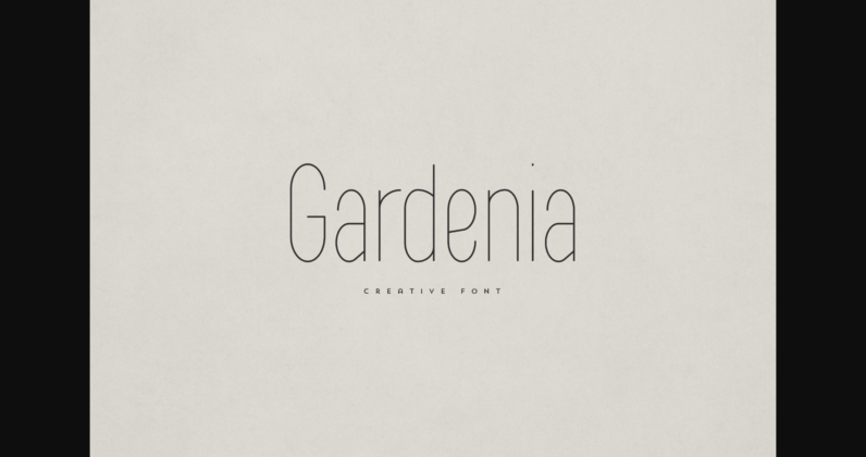 Gardenia Font Poster 1